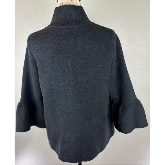 Anthropologie Black Structured Bell Sleeve Blazer Jacket, size XS - Picture 6 of 9